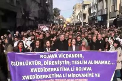 DEM Parti'den Suriye sınırında grup toplantısı: Yürüyüş yapıldı