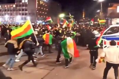 İsveç'te terör örgütü PKK destekçileri polisle çatıştı