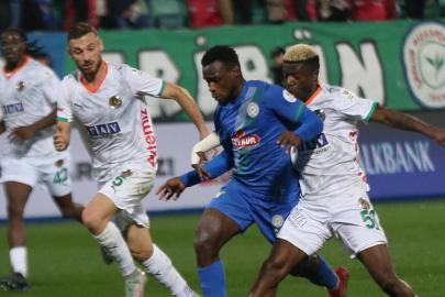 Rizespor ile Alanyaspor yenişemedi