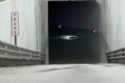 ‘Sarı kod’ uyarısı yapılan Antalya’da sel etkili oldu