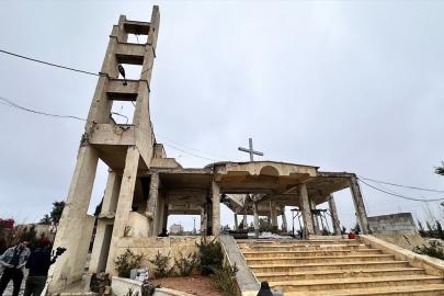 Suriye'de SDG'nin drone atölyesine çevirdiği kilise görüntülendi