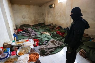 Tabka'daki SDG hapishanesi görüntülendi