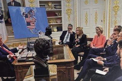 Trump; Kanada, Venezuela ve Grönland'ı içeren yeni bir ABD haritası paylaştı