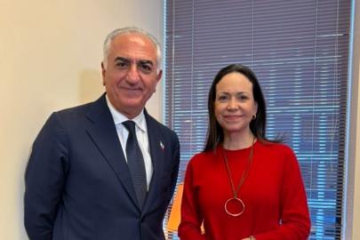 Venezuela muhalefet lideri Machado, Rıza Pehlevi ile görüştü