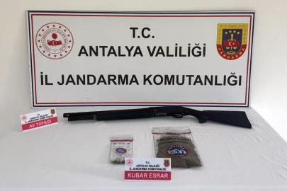 Serik’te jandarma esrar ele geçirdi