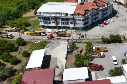 Muğla Dalaman'a doğal gaz için ilk kazma