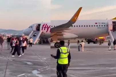 SON DAKİKA… Ankara’da havaalanında panik anları! Yolcular uçaktan tahliye edildi