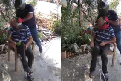 İntikam için yıllar sonra geldi. Yaşlı adamın boynunu kırmaya çalıştı