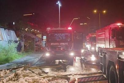 Başakşehir İkitelli Organize Sanayi Bölgesi'nde iş yerinde yangın