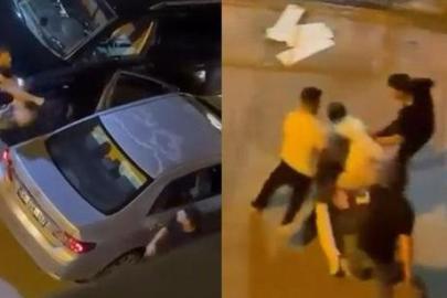 Çekmeköy'de sürücüler tekme tokat birbine girdi: Sokağı ringe çevirdiler