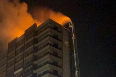 Diyarbakır'da 13 katlı plazada çıkan yangının nedeni belli oldu! Kamera görüntüleri ortaya çıktı