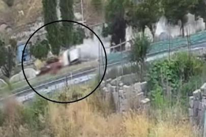 Gelin arabası takla attı! Düğün konvoyundaki feci kaza kamerada