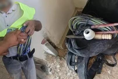 İşçi yeleğini giydi, şantiyeye girdi! 300 bin liralık vurgunda suçüstü