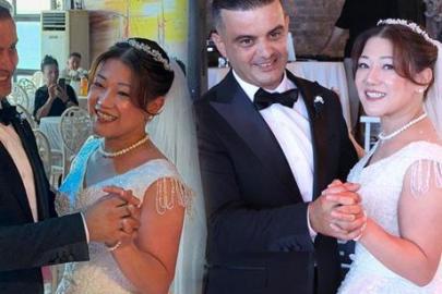 Japonya'da başlayan aşk Ordu'da düğünle taçlandı! Japon gelin Türk düğünü