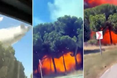 Yalova'da kaza kırıma uğrayan F-16 ile ilgili yeni görüntüler ortaya çıktı