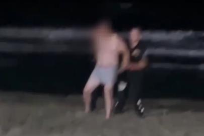 Yasağa rağmen inat etti. Jandarma dakikalarca ikna etmeye çalıştı