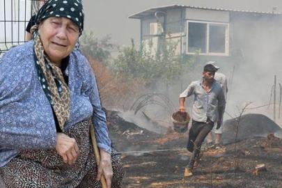 Alevleri görünce gözyaşlarına boğuldu: ‘Ben nereye giderdim’