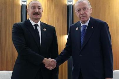 Cumhurbaşkanı Erdoğan, Azerbaycan Cumhurbaşkanı Aliyev ile görüştü