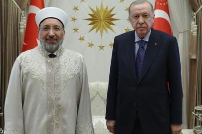 Cumhurbaşkanı Erdoğan, Diyanet İşleri Başkanı Arpaguş'u kabul etti