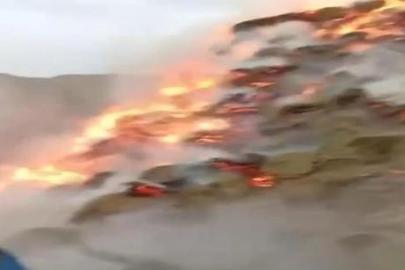 Erzurum'da şimşek çaktı 3 mahallede yangın çıktı