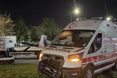 Kayseri'de hasta taşıyan ambulans ile otomobil çarpıştı! 6 yaralı