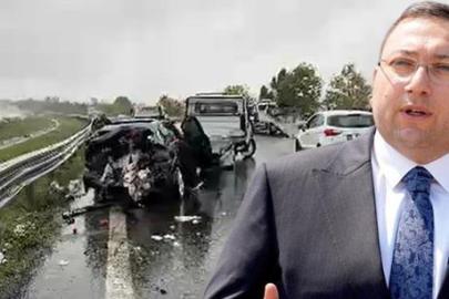 Anadolu Otoyolu'nda zincirleme kaza: Üsküdar Belediye Başkan Vekili Dündar Ziya Gültekin kaza geçirdi!