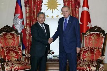 Cumhurbaşkanı Erdoğan, Kamboçya Başbakanı Manet'i kabul etti