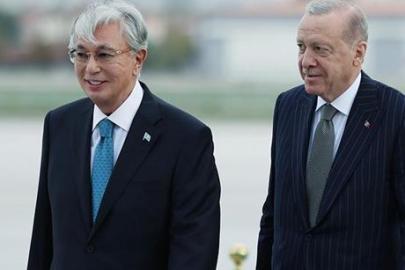 Cumhurbaşkanı Erdoğan, Kazakistan Cumhurbaşkanı Tokayev'i resmi törenle karşıladı