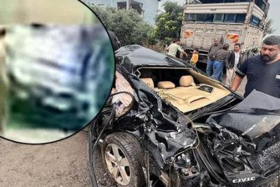 Hatay’da korkutan kaza! Yük treni otomobile çarptı